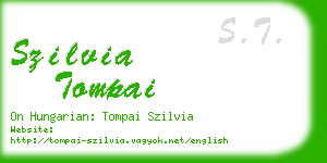 szilvia tompai business card